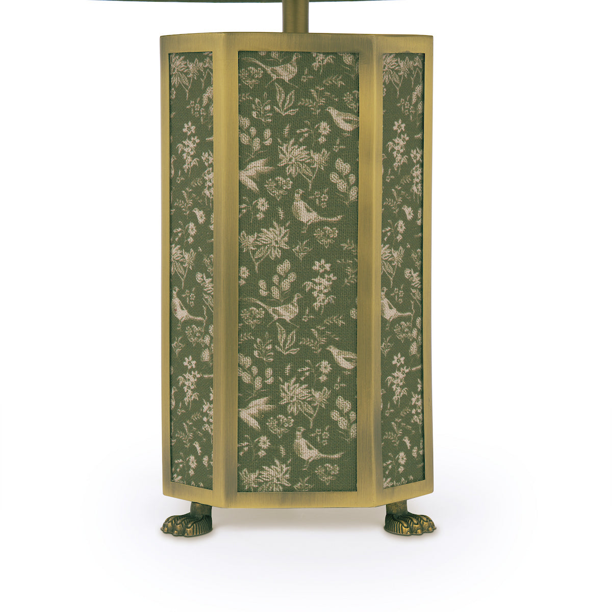 Joules Helmingham Table Lamp Green Birds With Shade