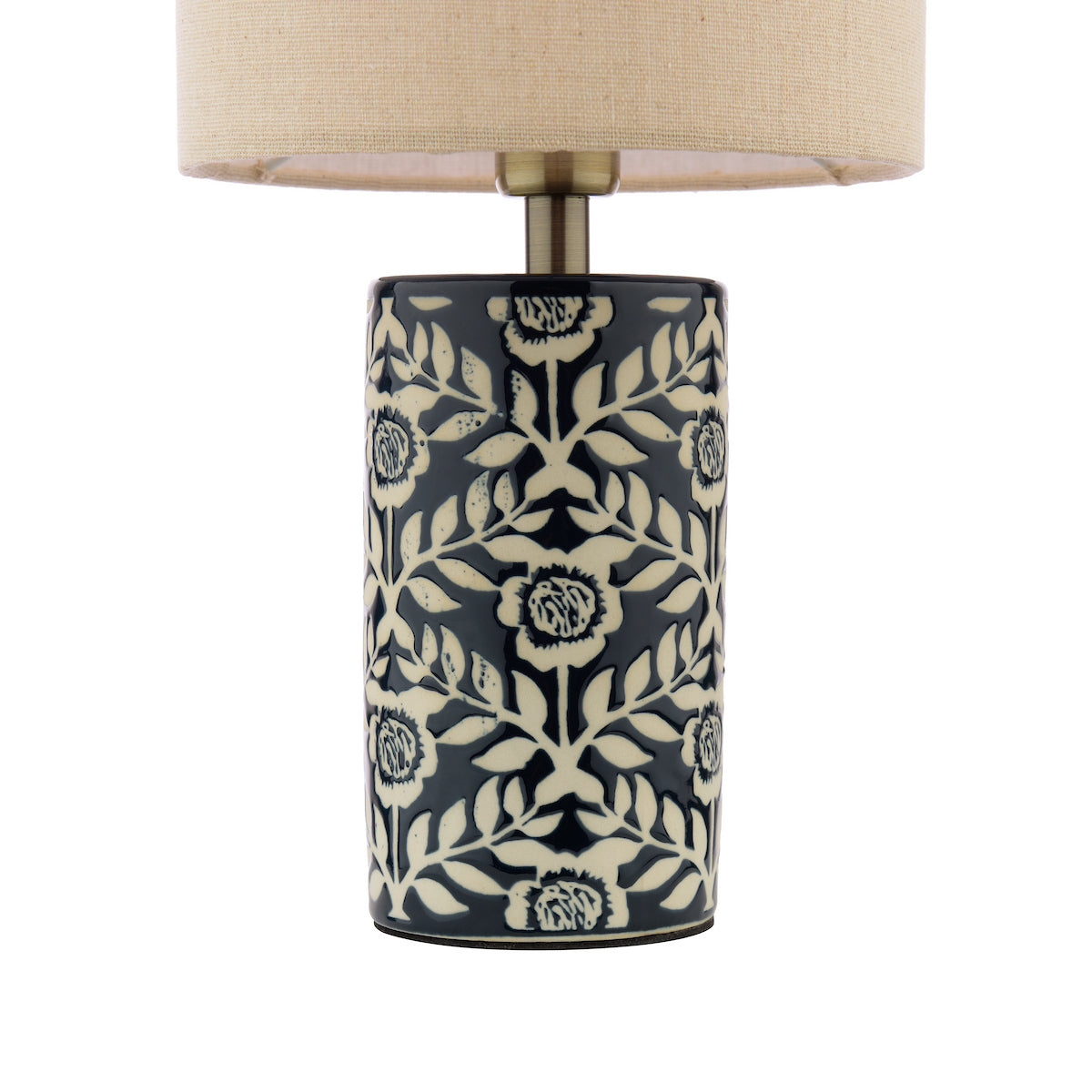 Joules Highclere Twin Pack Table Lamp Blue Ceramic With Shade