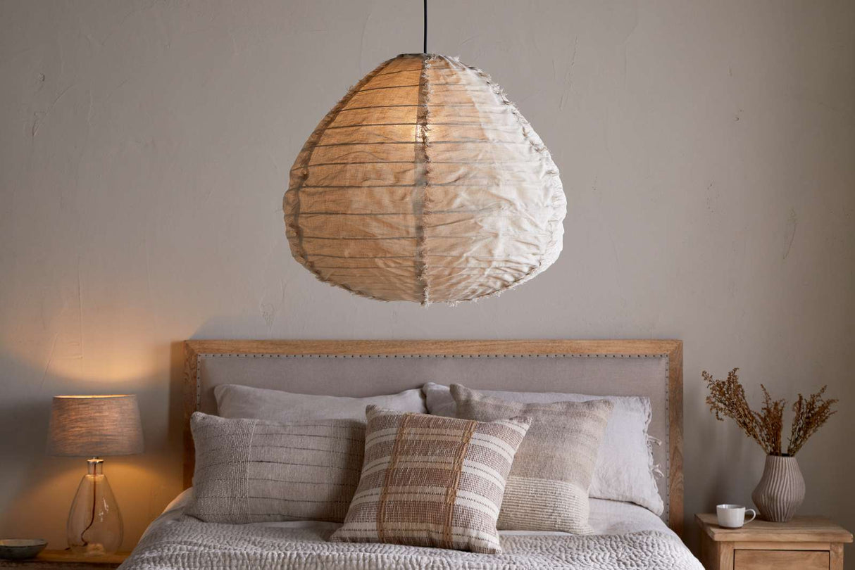 Nkuku Hirana Linen Lampshade Natural Large