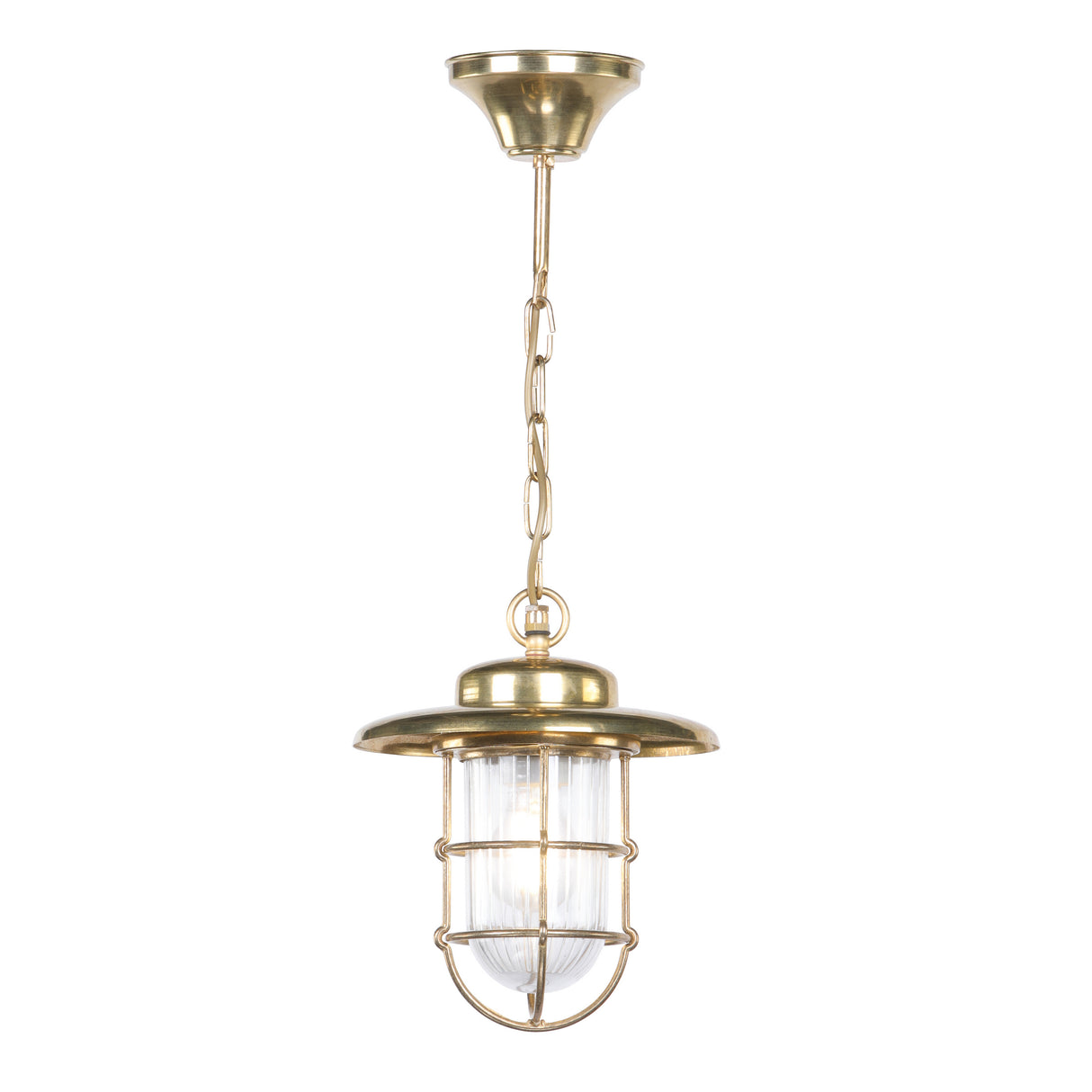David Hunt Humber Outdoor Pendant Natural Brass IP44