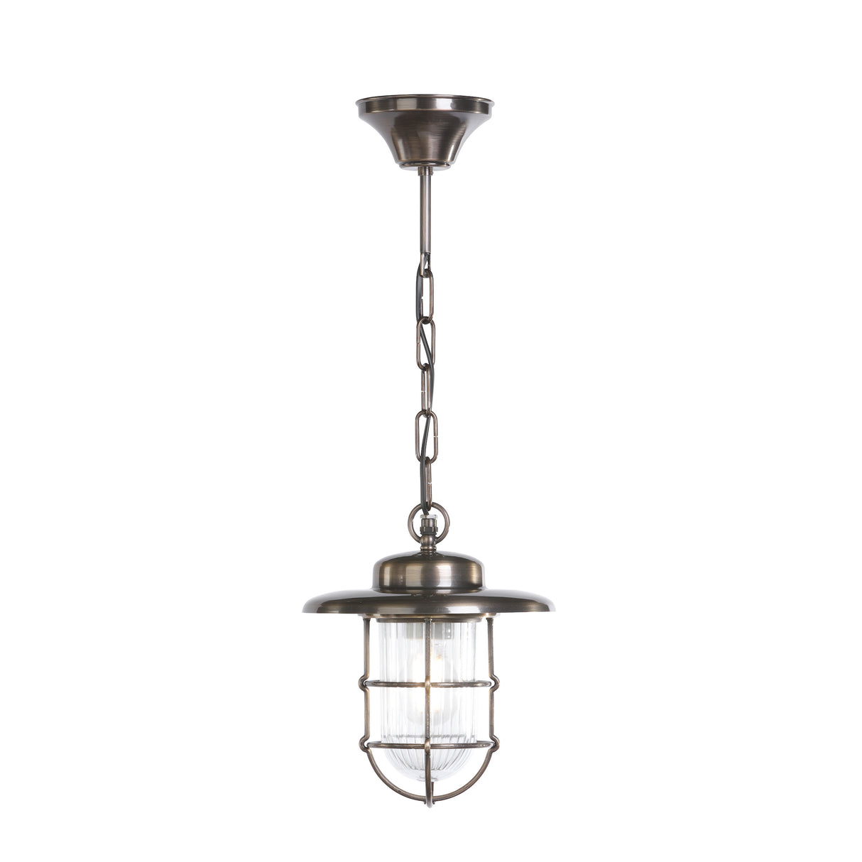 David Hunt Humber Outdoor Pendant Antique Brass IP44