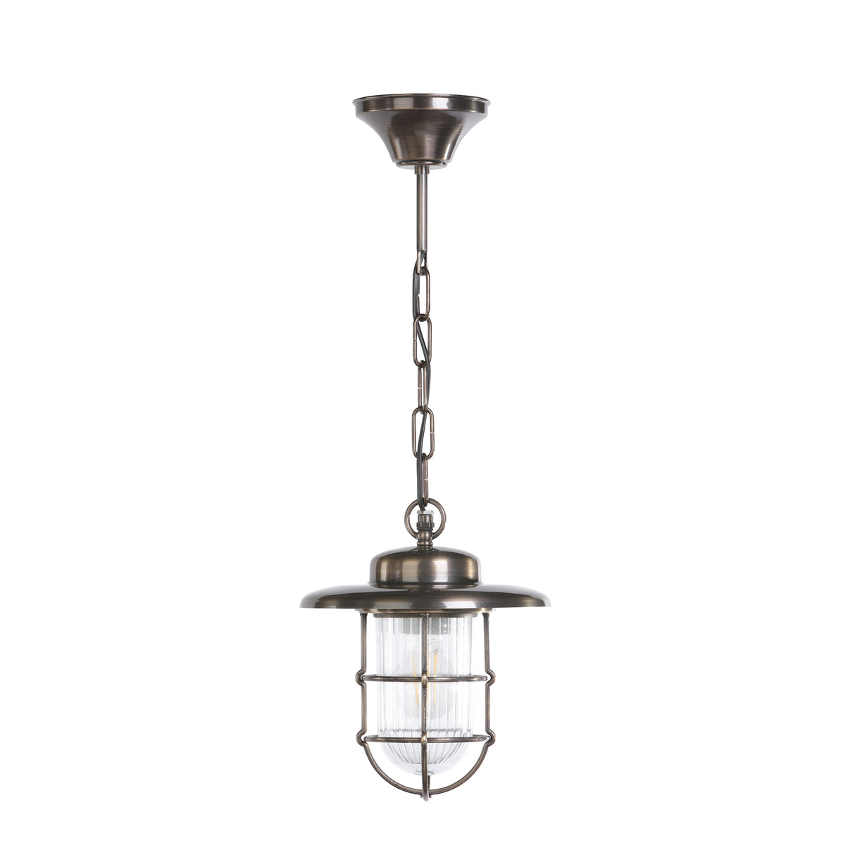 David Hunt Humber Outdoor Pendant Antique Brass IP44
