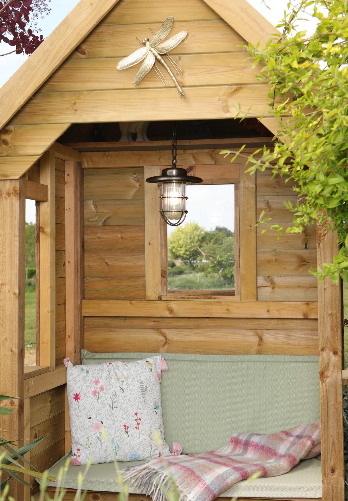 David Hunt Humber Outdoor Pendant Antique Brass IP44