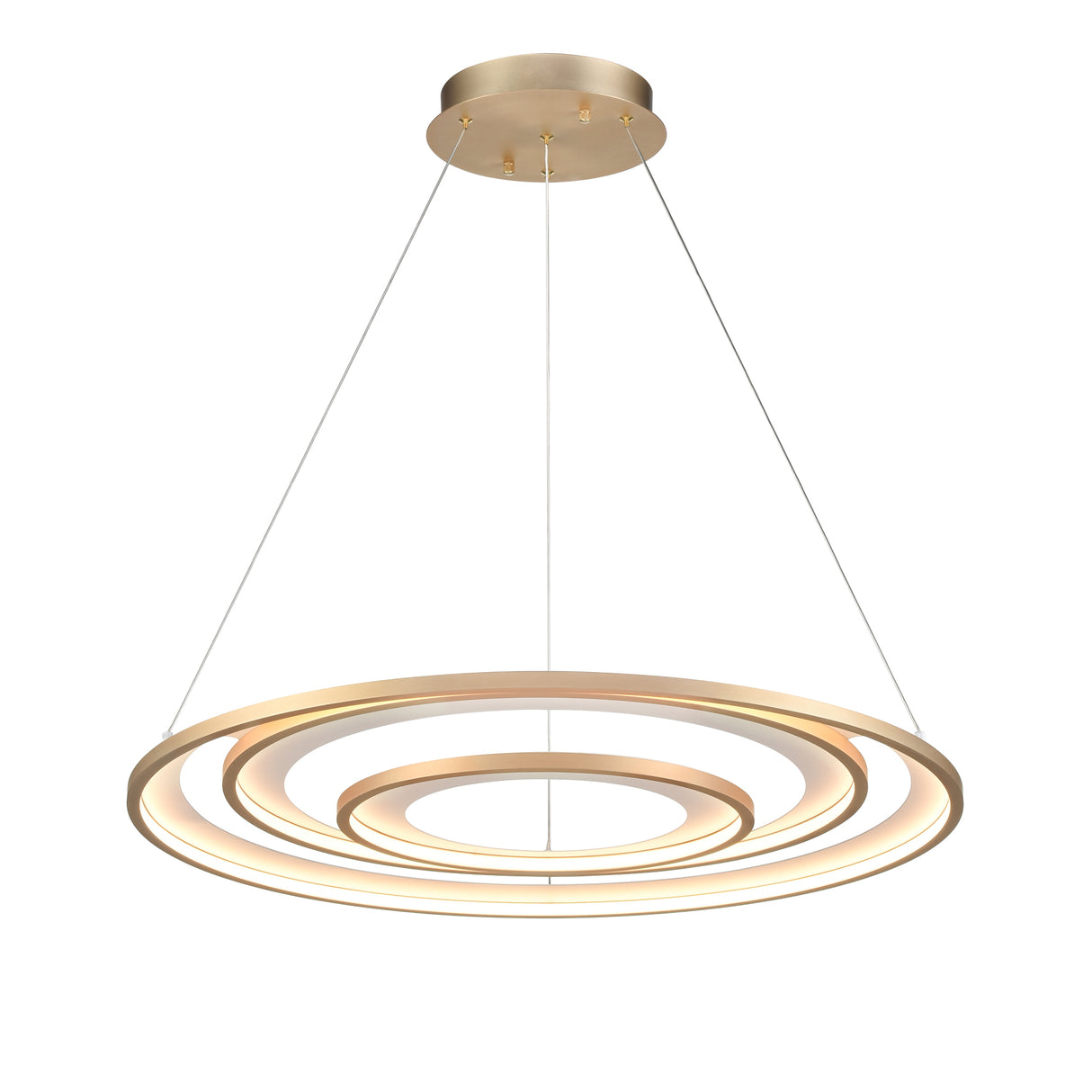 Franklite Halo LED Suspension 80cm Gold