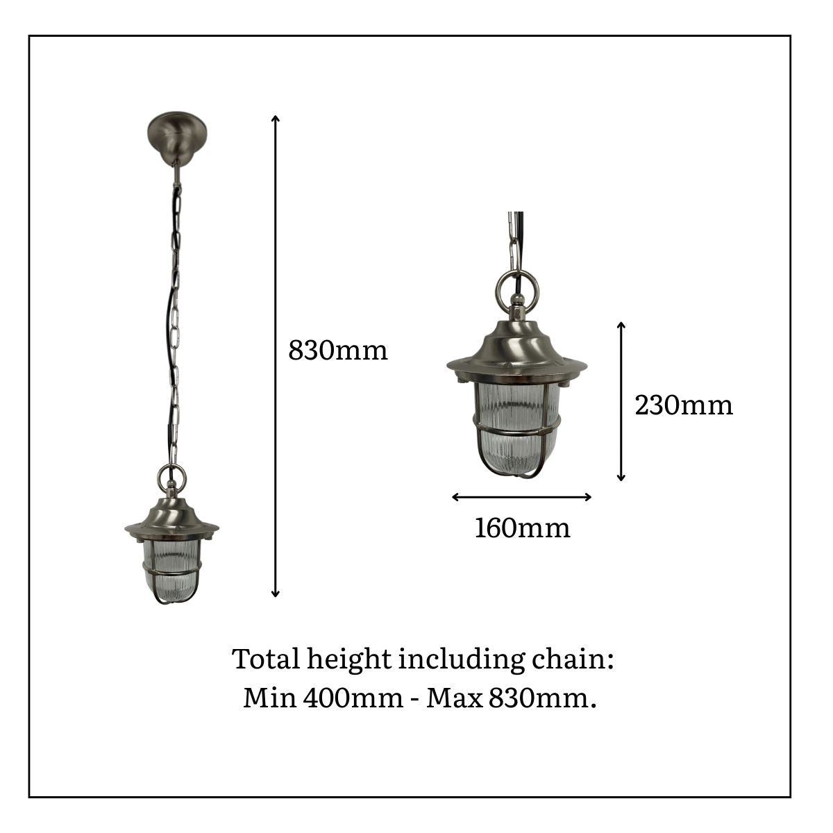 Lampfix Navigator Hull Guard Outdoor Pendant Lantern