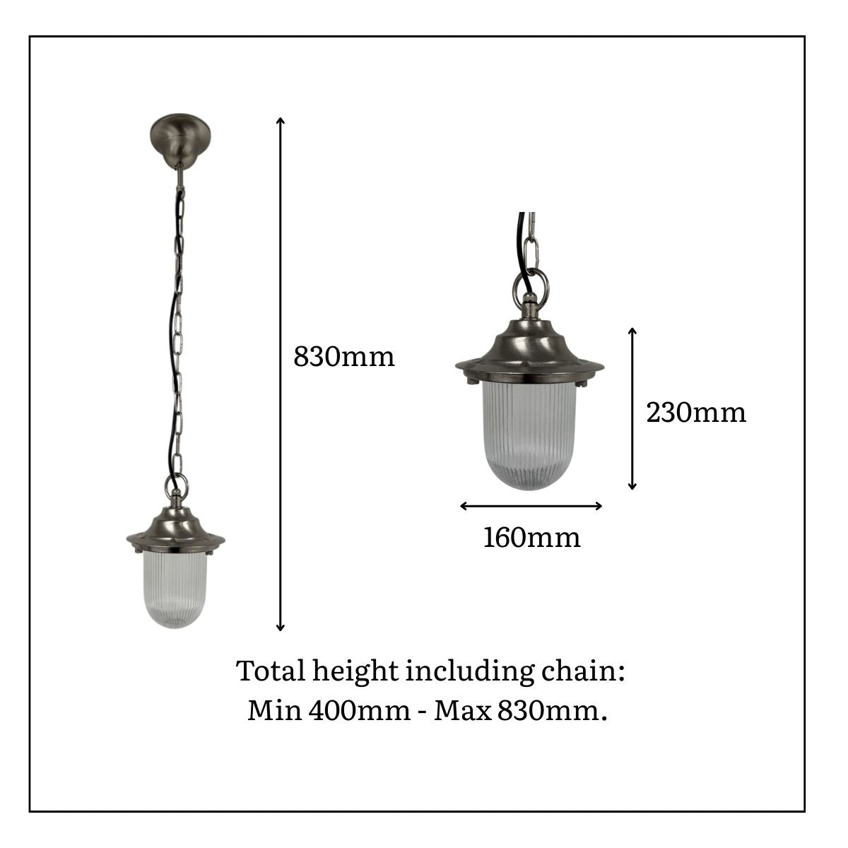 Lampfix Navigator Hull Outdoor Pendant Lantern