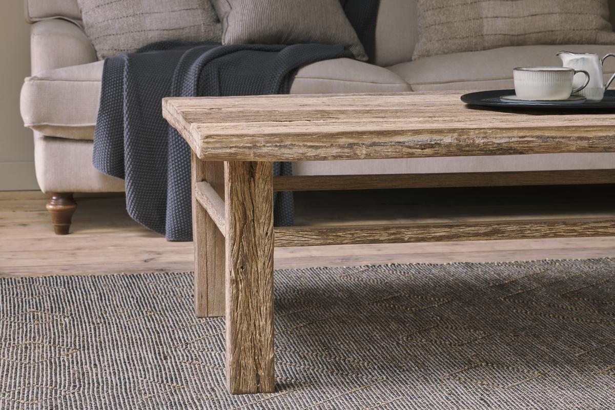 Nkuku Ibo Reclaimed Wood Coffee Table Natural