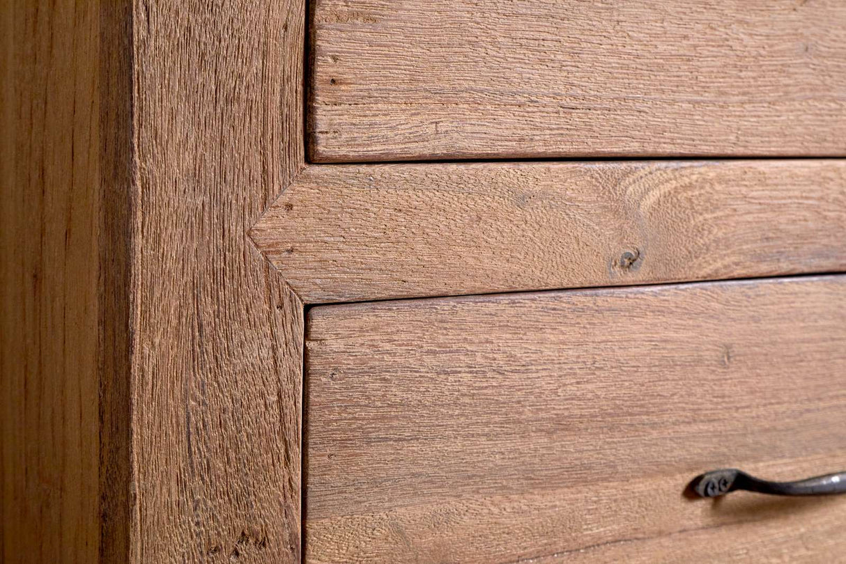Nkuku Iya Reclaimed Wood Chest of Drawers Natural Small