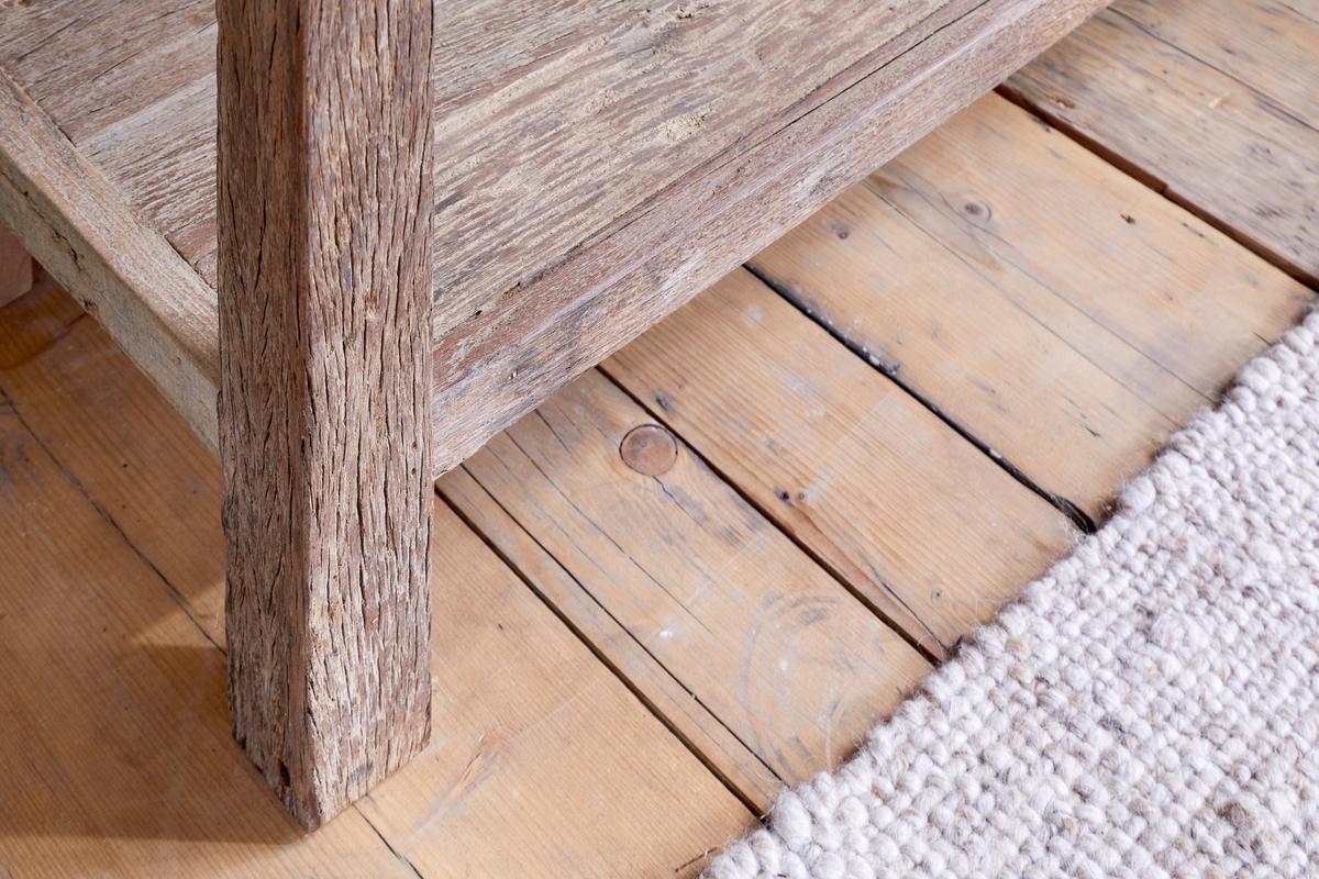 Nkuku Ibo Reclaimed Wood 3 Drawer Console Table Natural