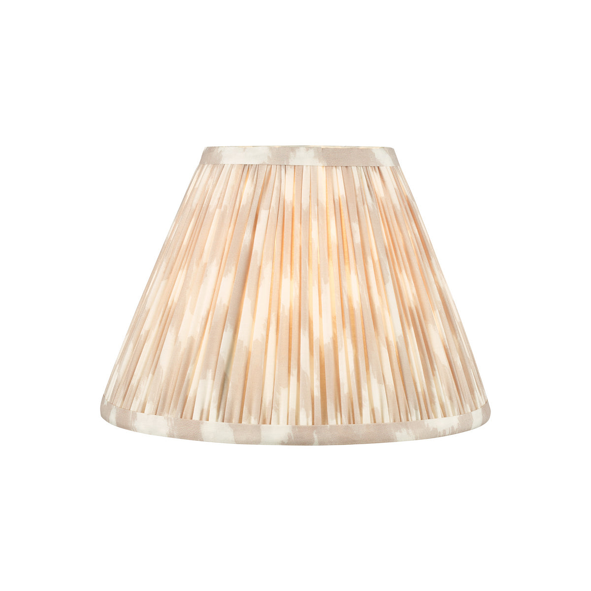 Dar Ikat Taupe Cotton Empire Shade 25cm