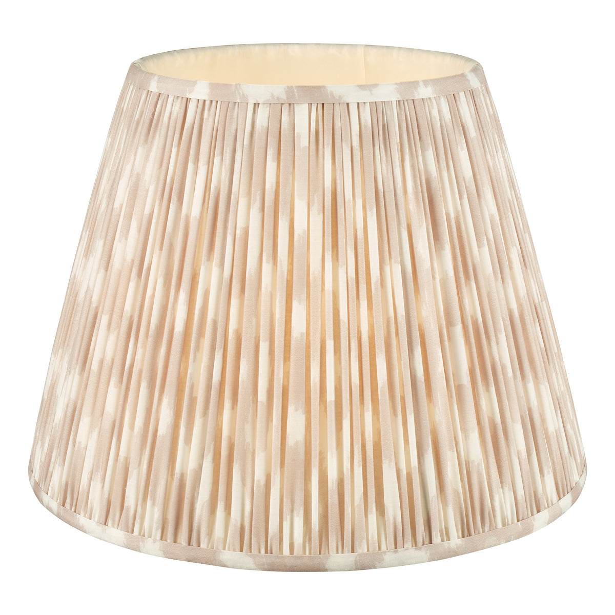 Dar Ikat Taupe Cotton Empire Shade 40cm