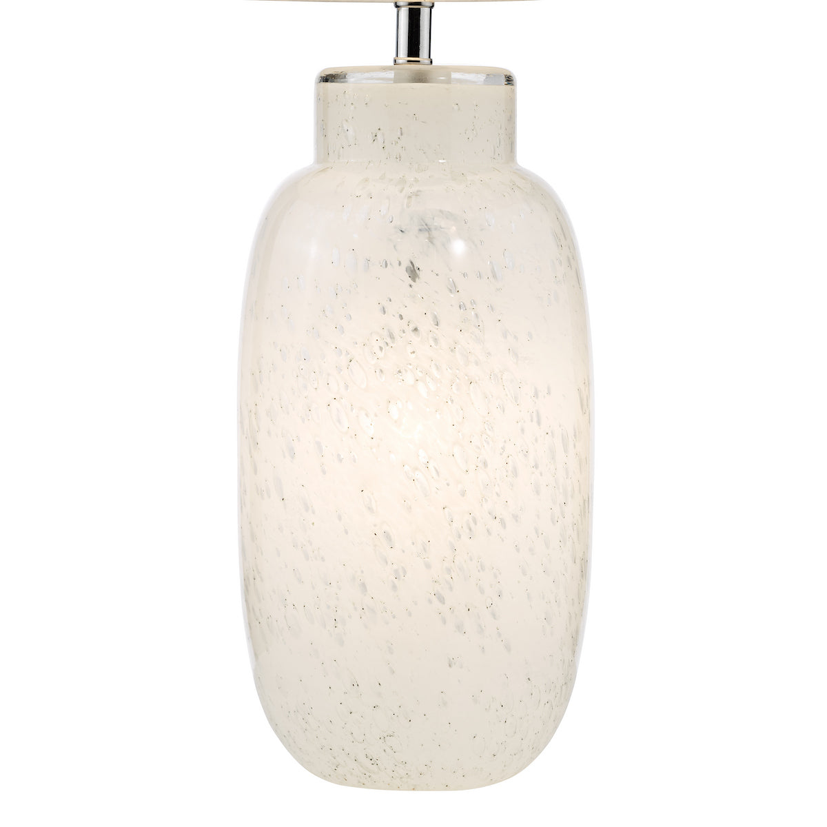 Dar Ileana Table Lamp White Glass Base Only