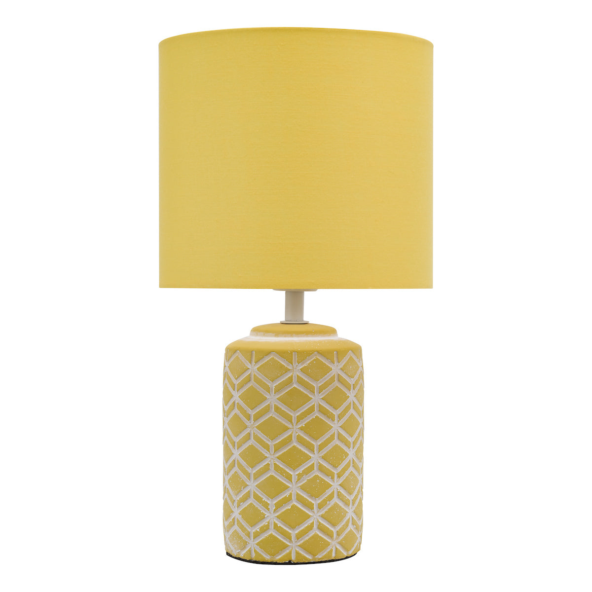 Dar Ilona Ceramic Table Lamp Yellow With Shade