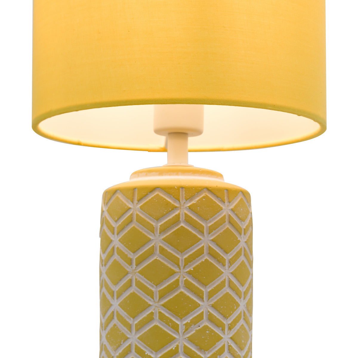Dar Ilona Ceramic Table Lamp Yellow With Shade