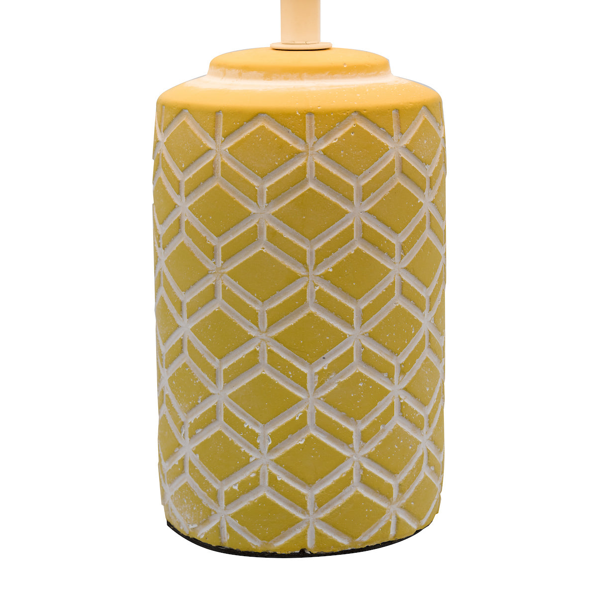 Dar Ilona Ceramic Table Lamp Yellow With Shade