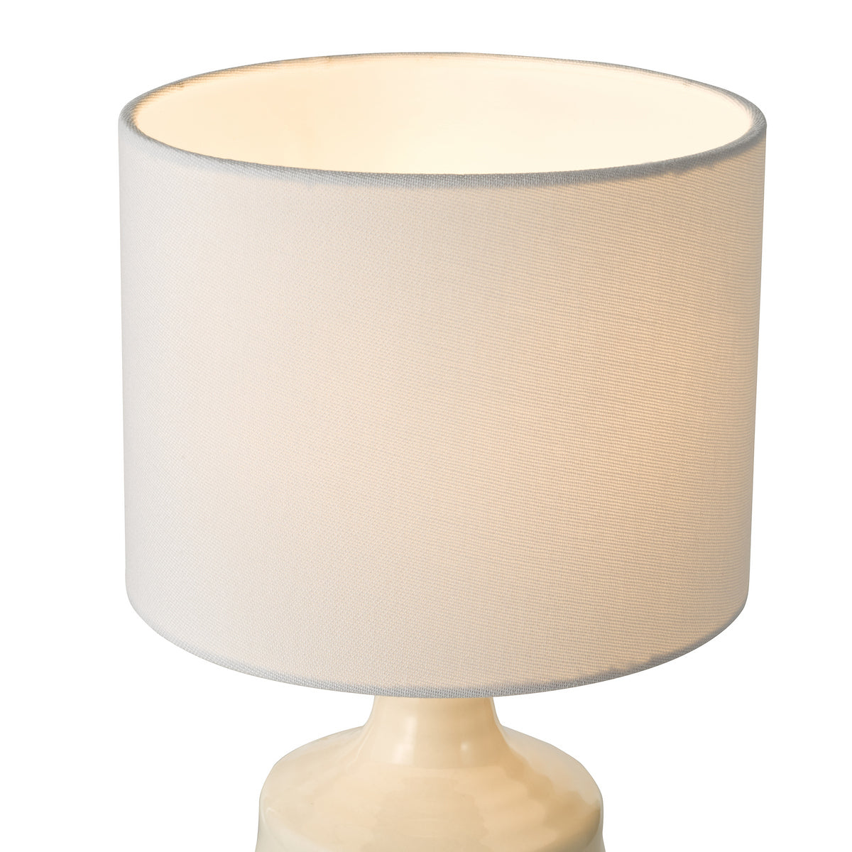 Dar Inci Table Lamp Cream With Shade Twin Pack