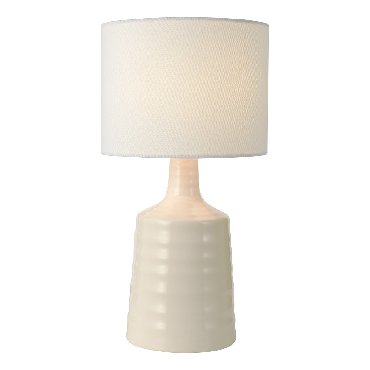Dar Inci Table Lamp Cream With Shade Twin Pack