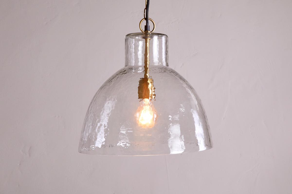 Nkuku Inayah Recycled Glass Pendant Clear