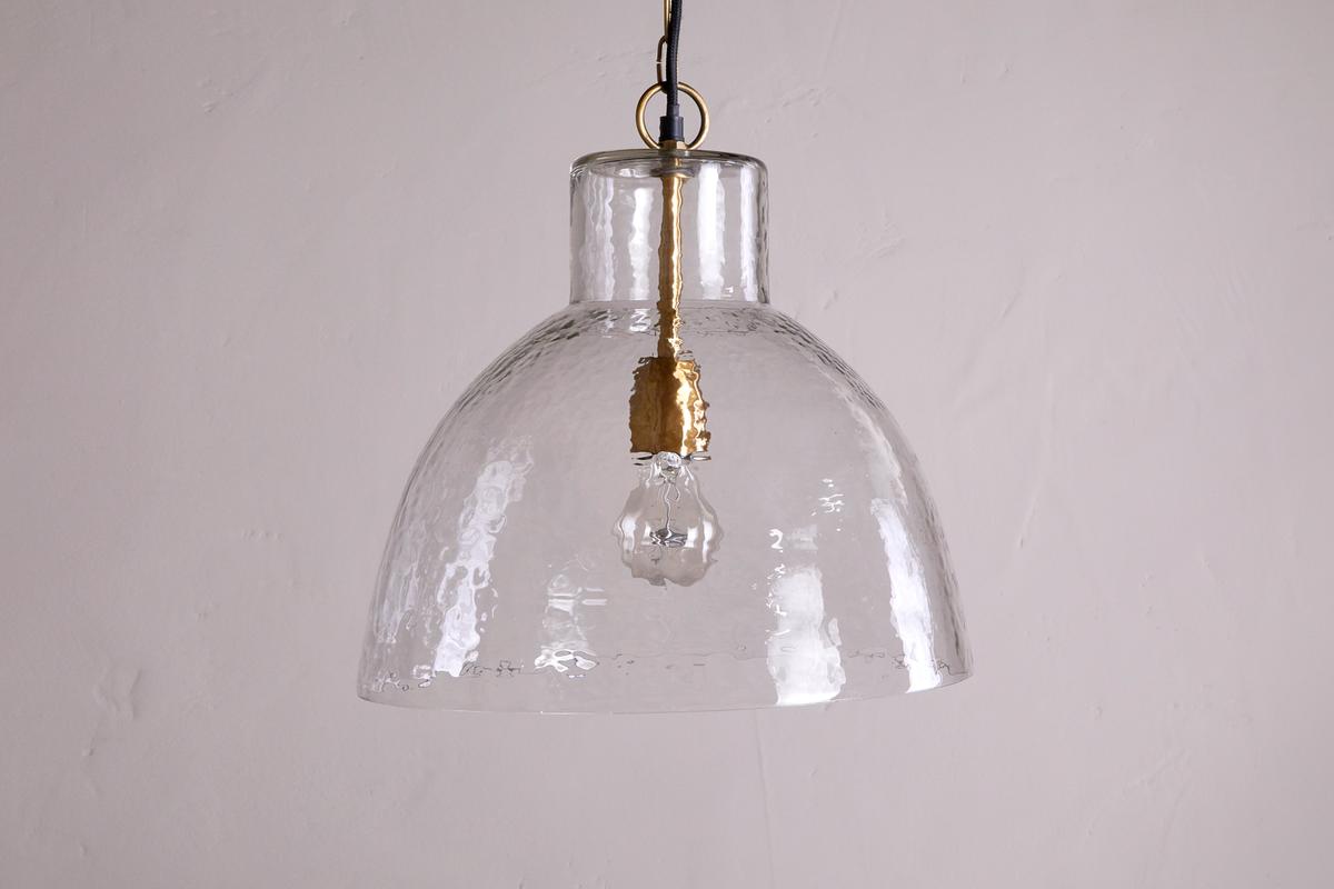 Nkuku Inayah Recycled Glass Pendant Clear