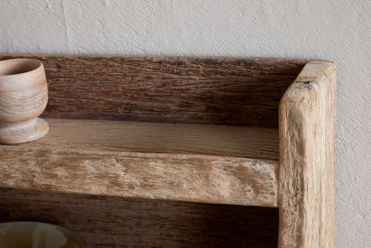 Nkuku Ibo Reclaimed Wood Storage Shelf Natural