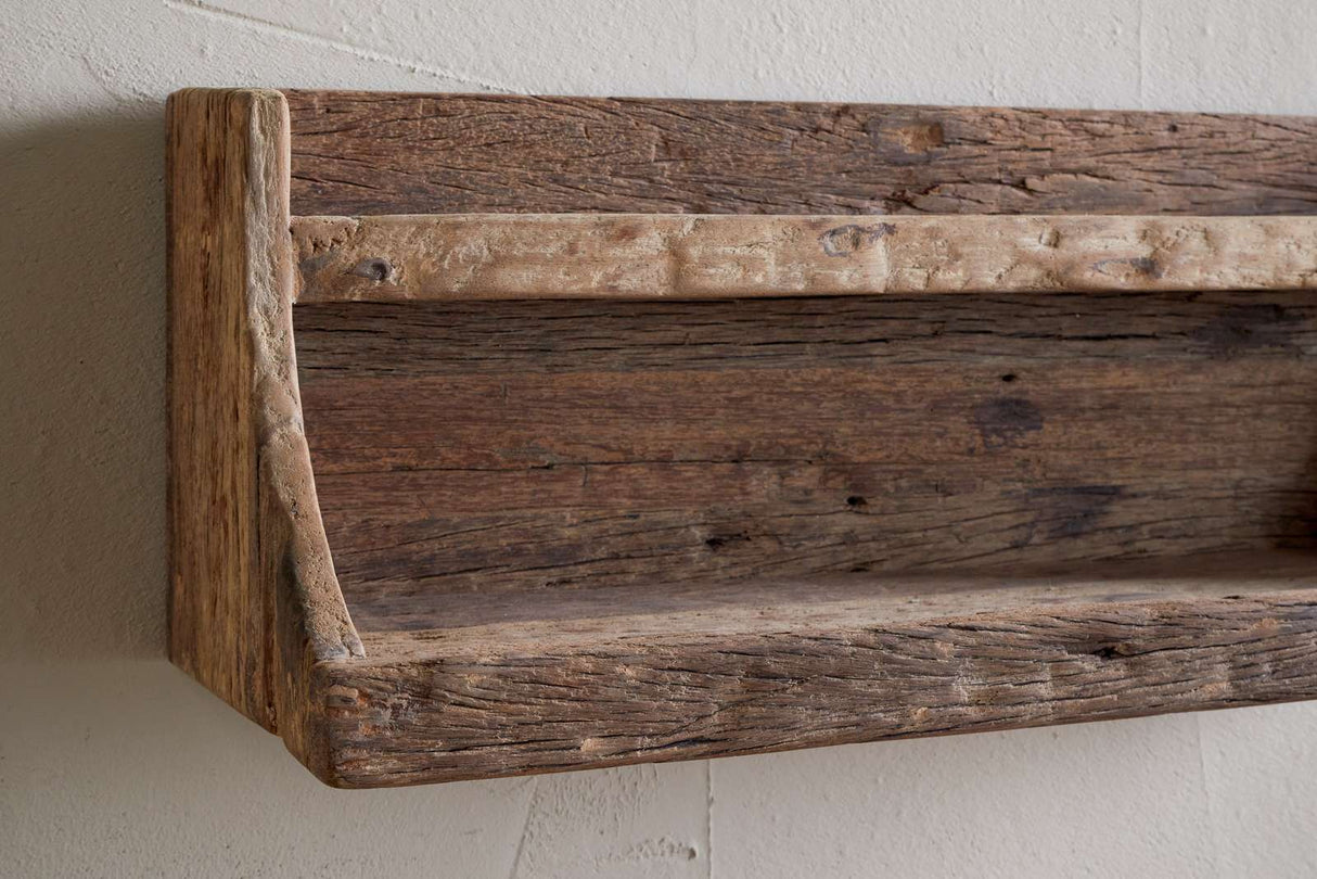 Nkuku Ibo Reclaimed Wood Storage Shelf Natural