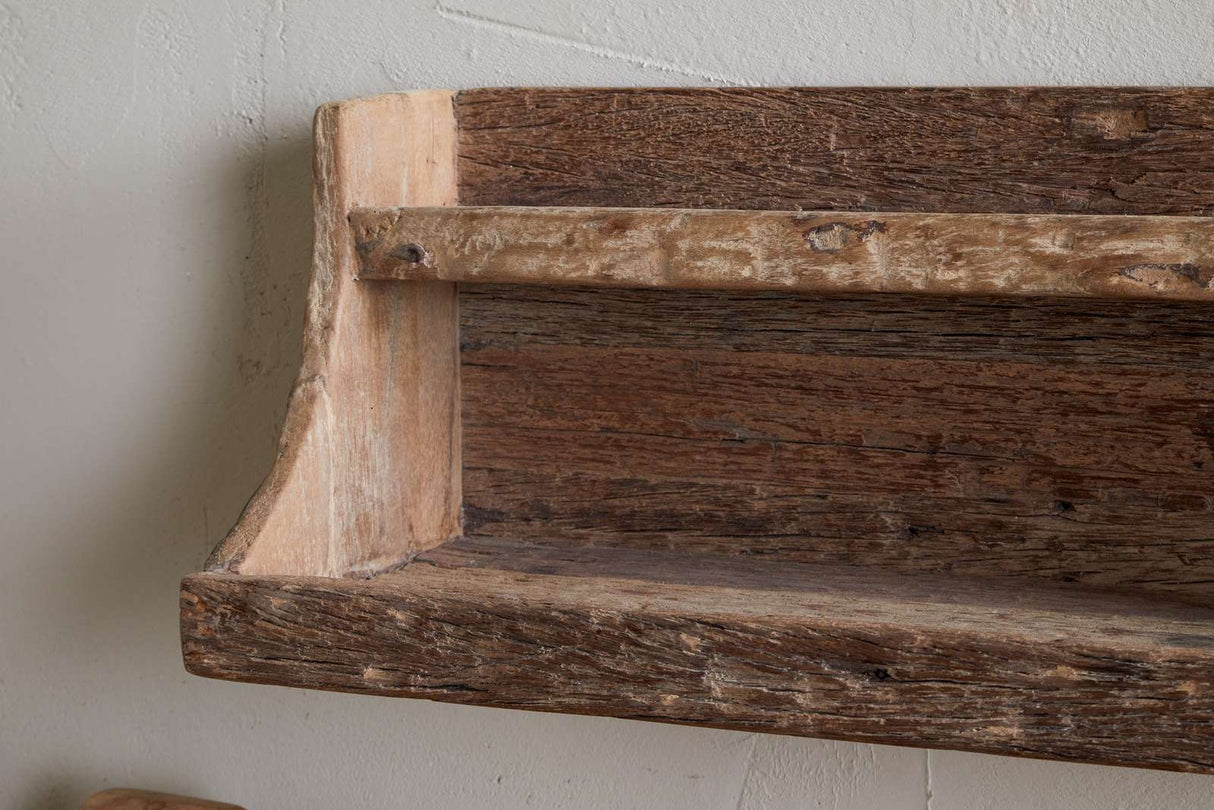 Nkuku Ibo Reclaimed Wood Storage Shelf Natural