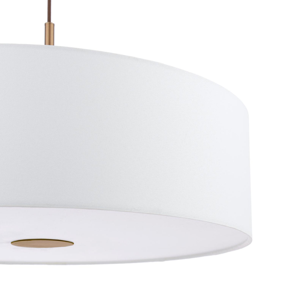 Dar Isla 3 Light Pendant Antique Bronze and Ivory Shade 60cm