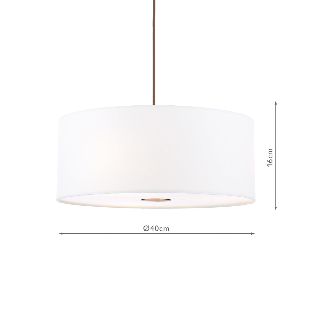 Dar Isla Easy Fit Lampshade Ivory Shade 40cm