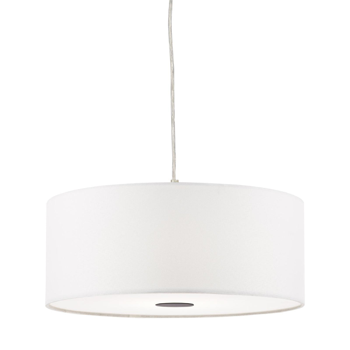 Dar Isla Easy Fit Pendant Ivory and Black Shade 40cm