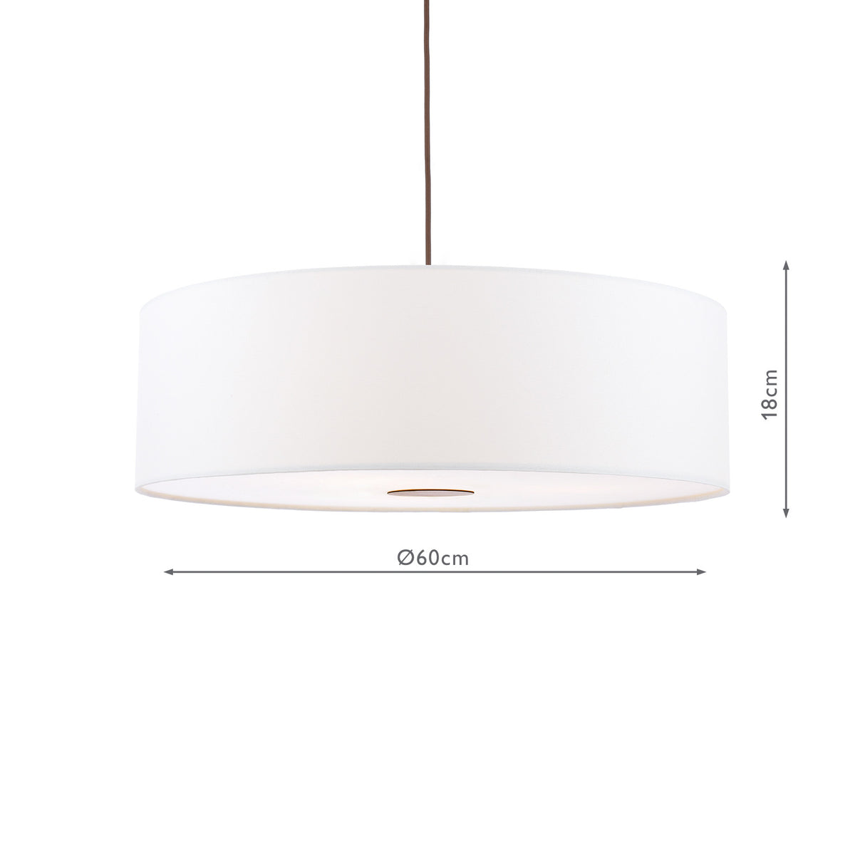 Dar Isla Easy Fit Lampshade Ivory Shade 60cm