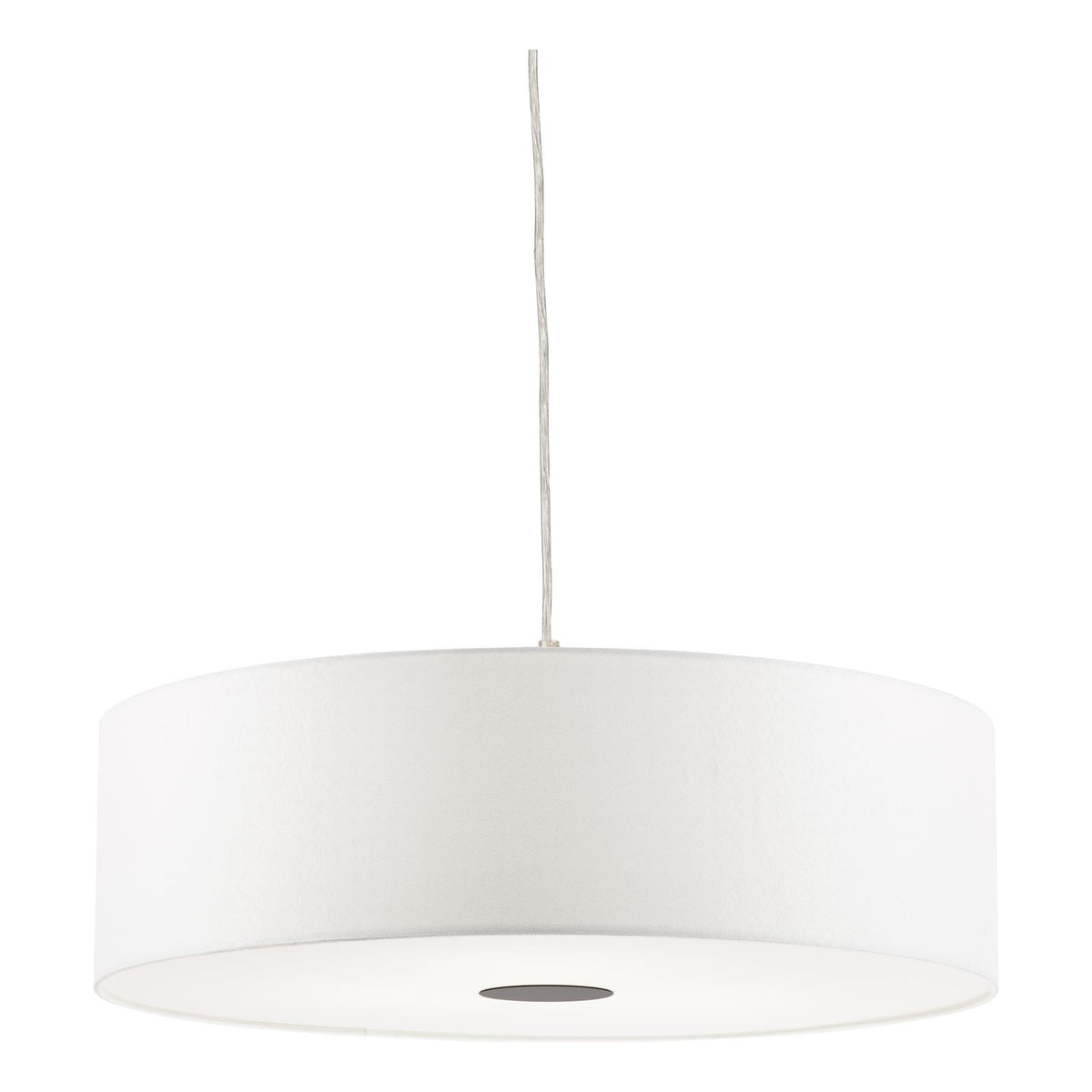 Dar Isla Easy Fit Pendant Ivory and Black Shade 60cm