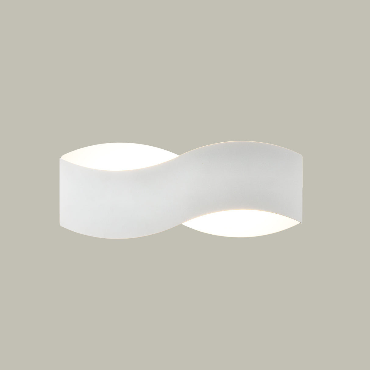Franklite Infinity Matt White LED Wall Light