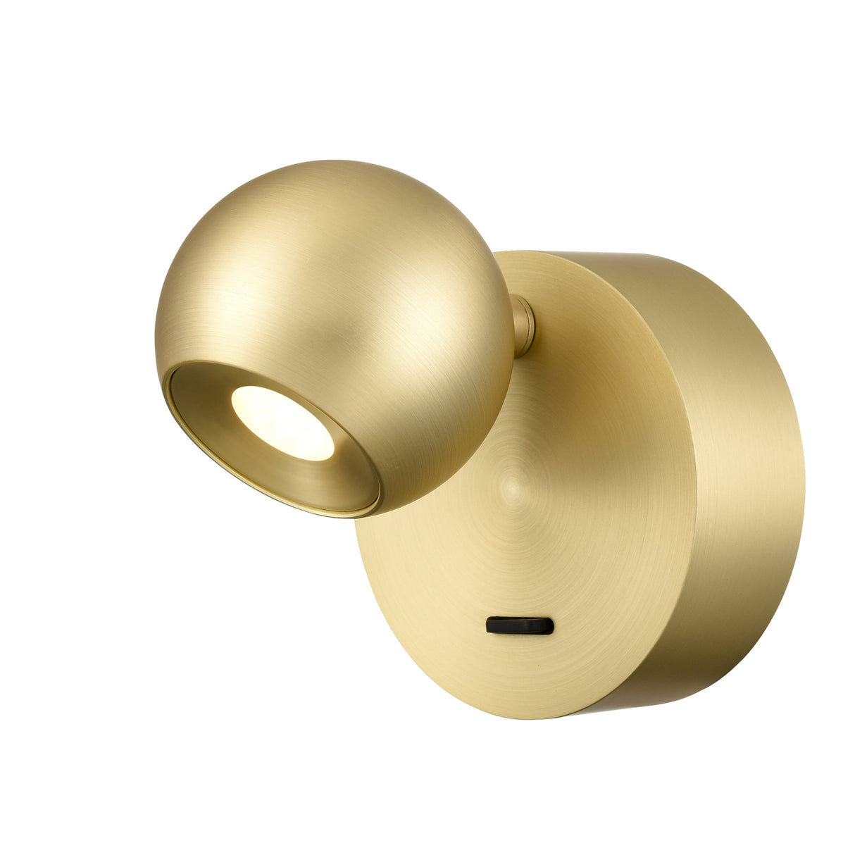 Franklite Iris Single Wall Light Satin Brass