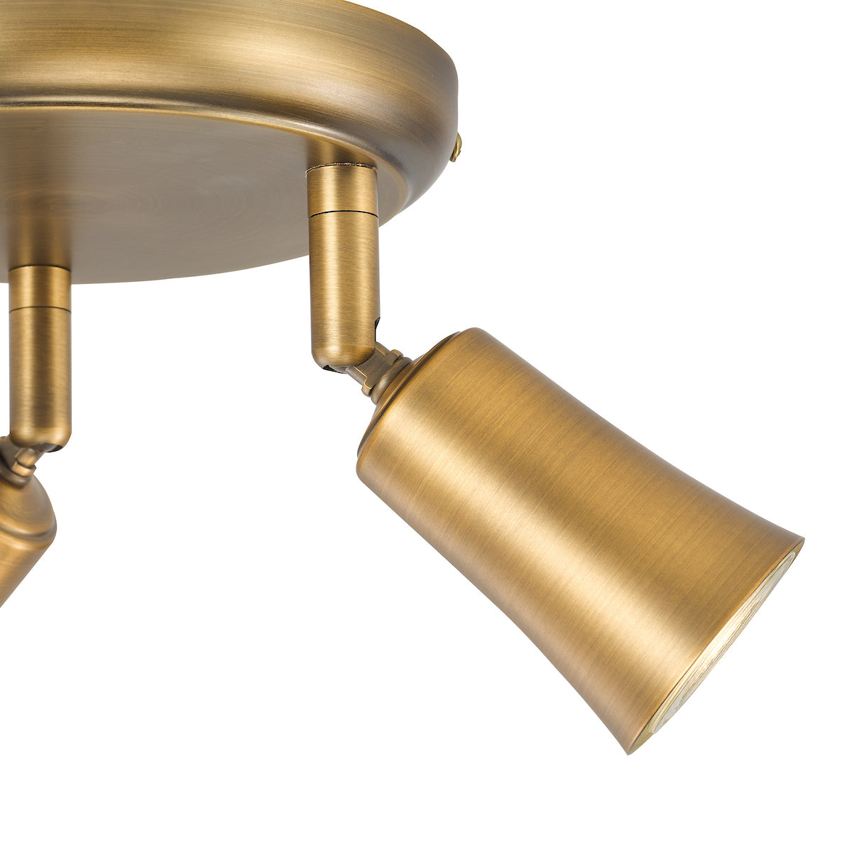 Dar Jedrek 3 Light Single Spotlight Aged Brass
