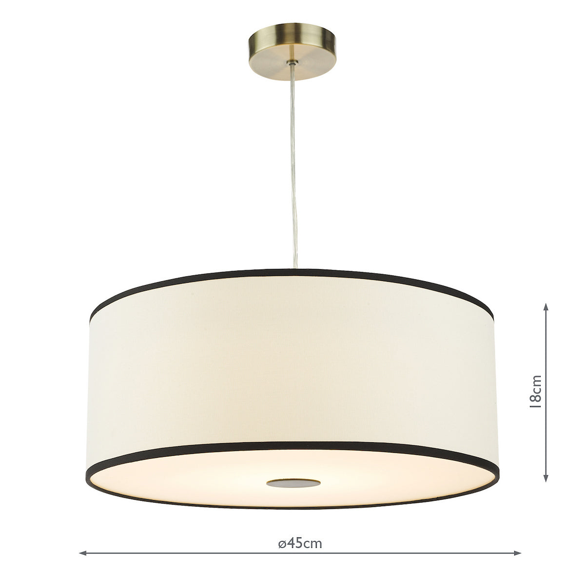 Dar Jemima Easy Fit Shade White and White Frosted Acrylic