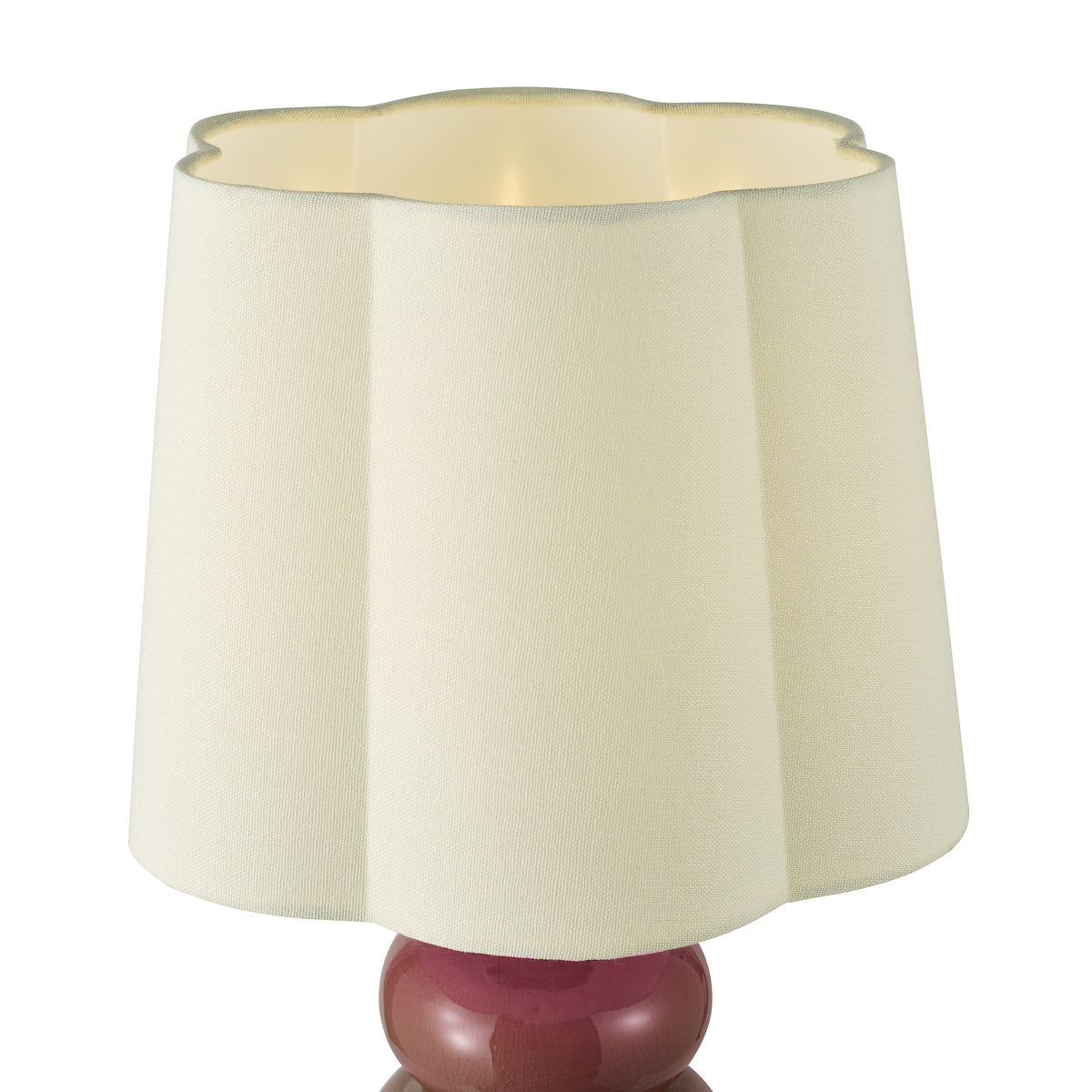Dar Jordana Table Lamp Pink and Polished Chrome With Shade