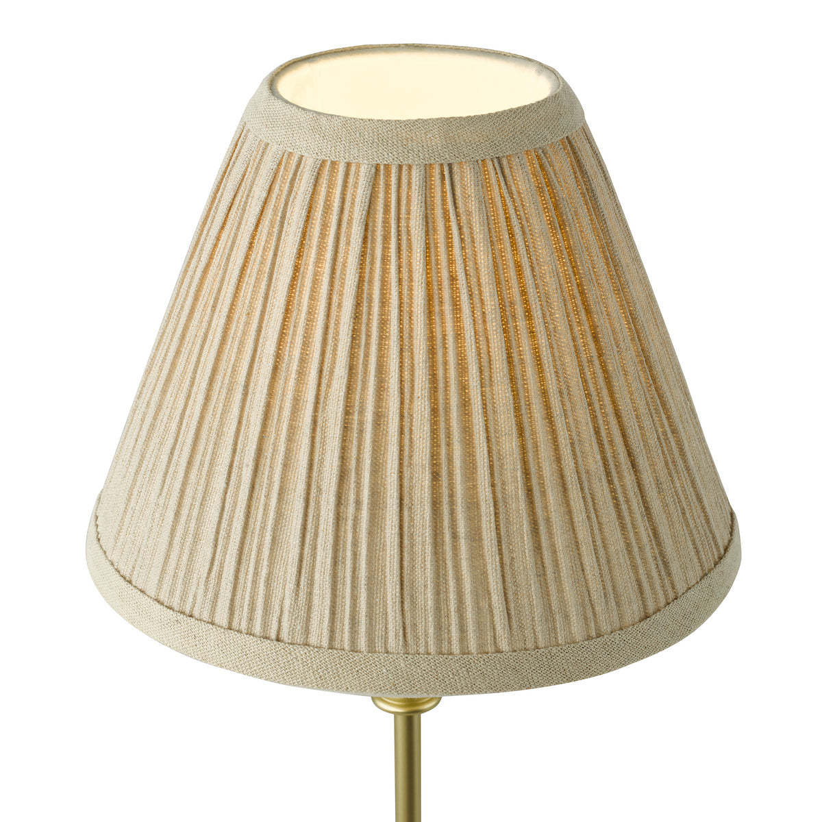 Dar Judy Table Lamp Satin Gold With Shade