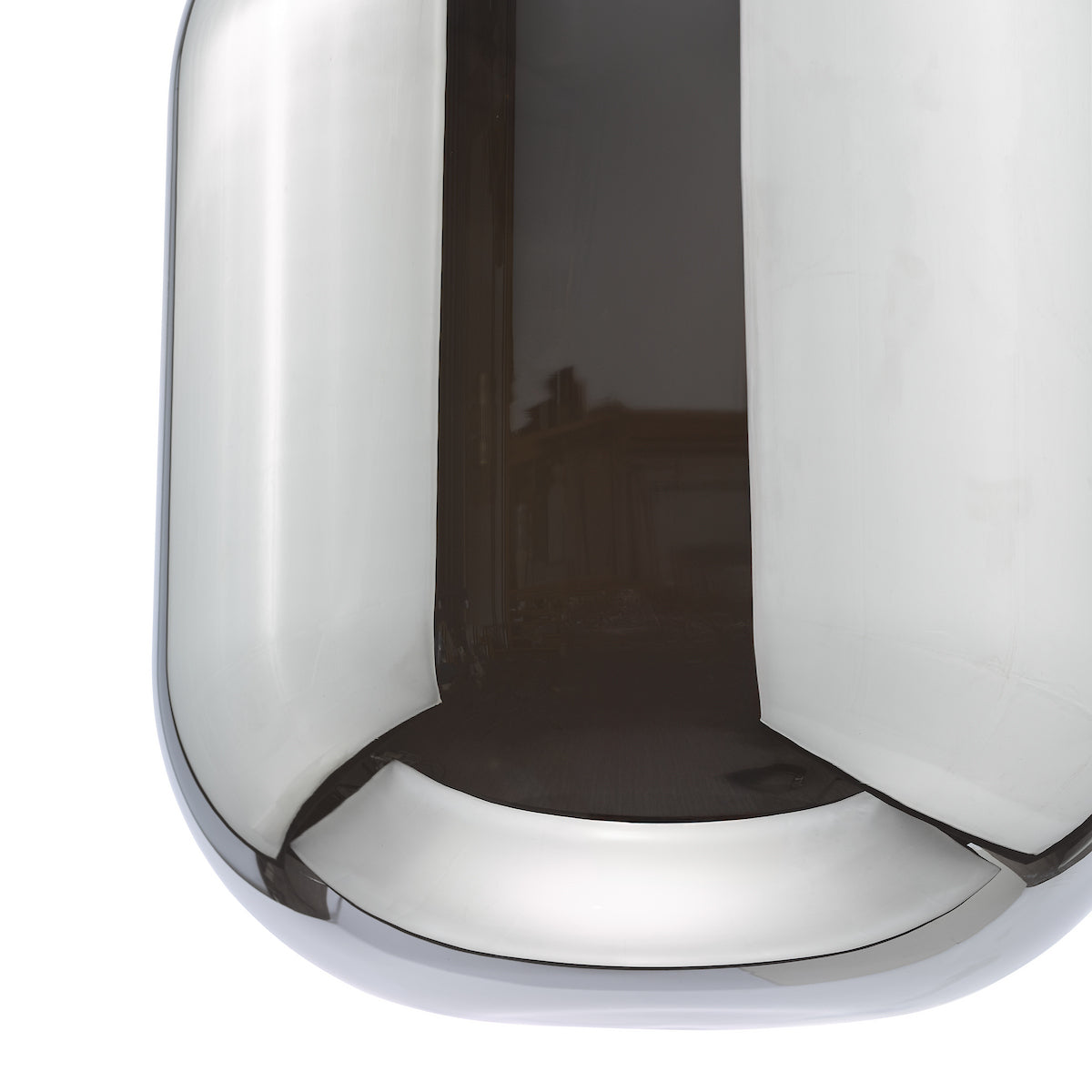 Dar Jurek Pendant Satin Black and Smoked Glass LED