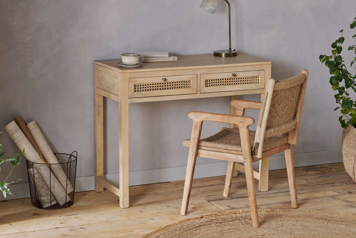 Nkuku Kanz Mango Wood Writing Desk Natural
