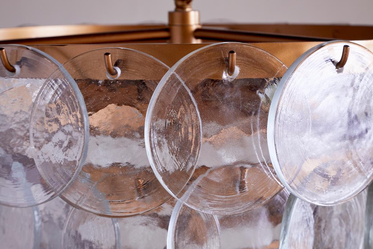 Nkuku Kagitha Recycled Glass Chandelier Clear Small