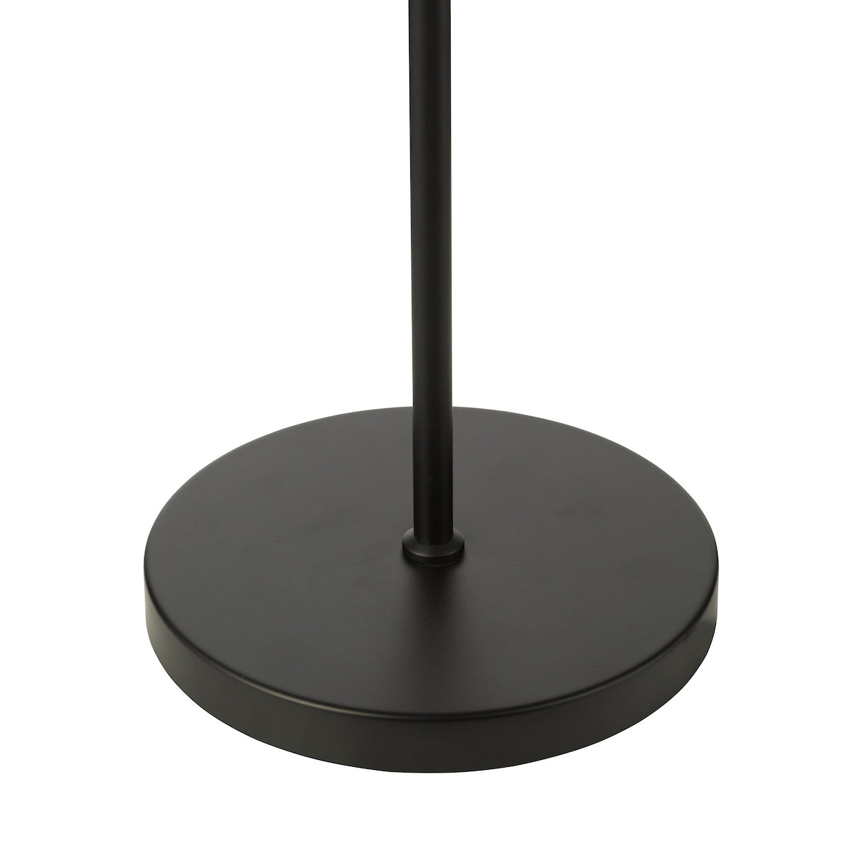 Dar Kadience 3 Light Floor Lamp Satin Black and Smoked Glass