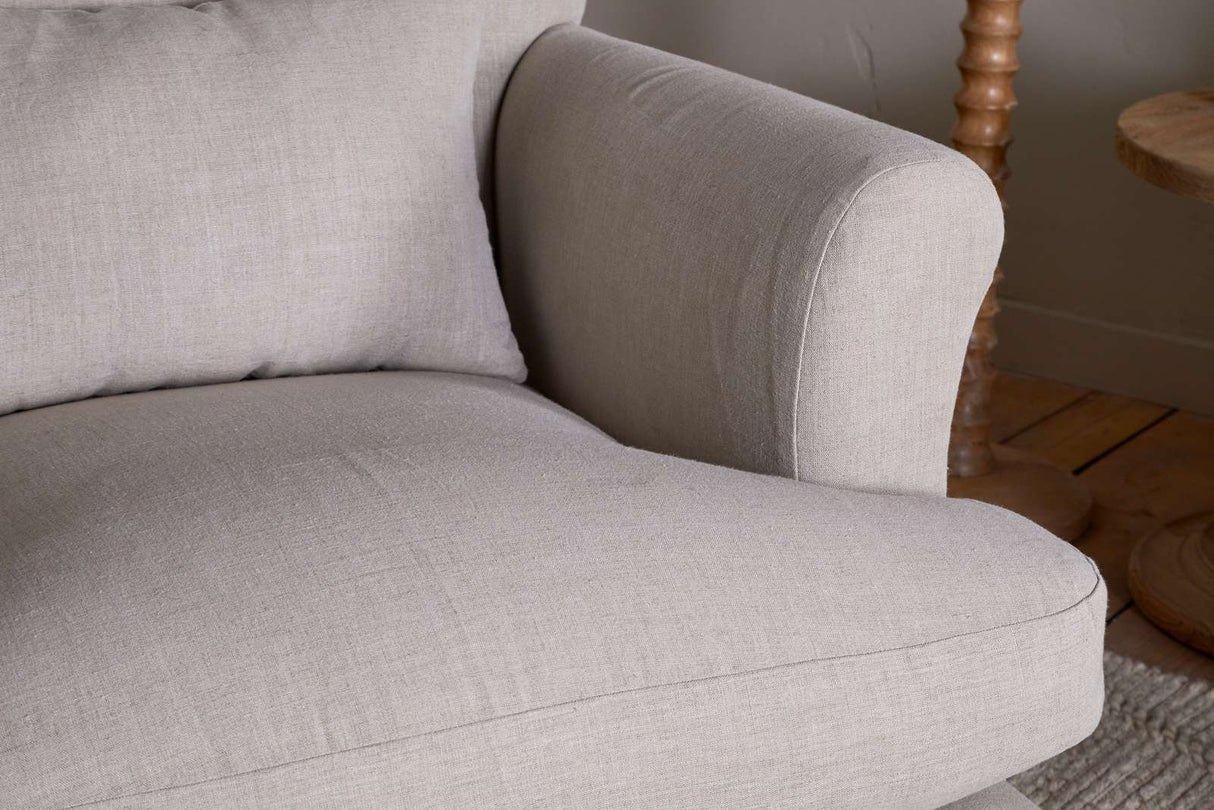 Nkuku Kashi Linen Armchair Natural