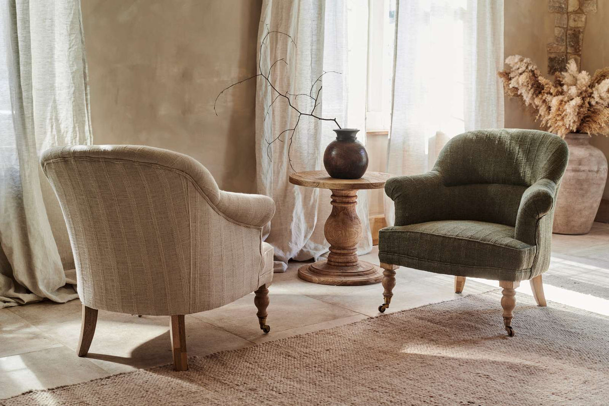 Nkuku Kiana Cotton Armchair Natural