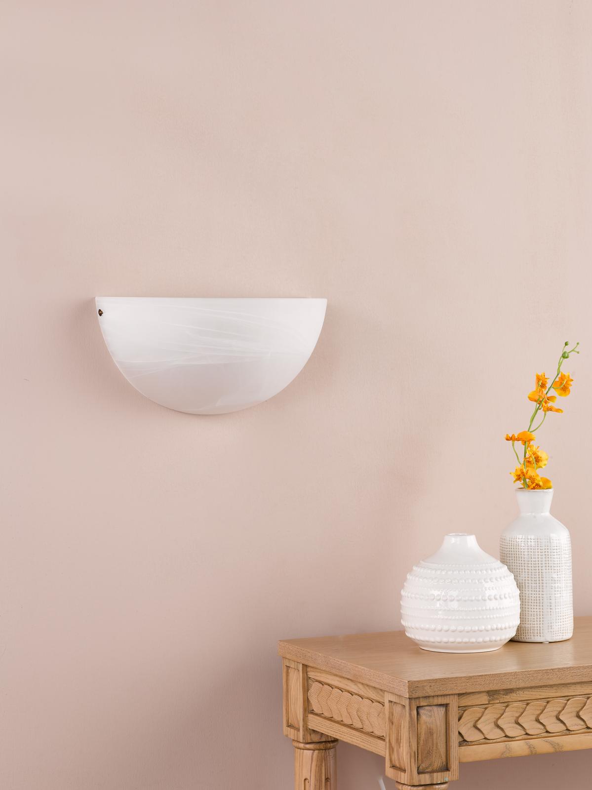 Dar Keita Wall Light Alabaster Glass and Antique Bronze