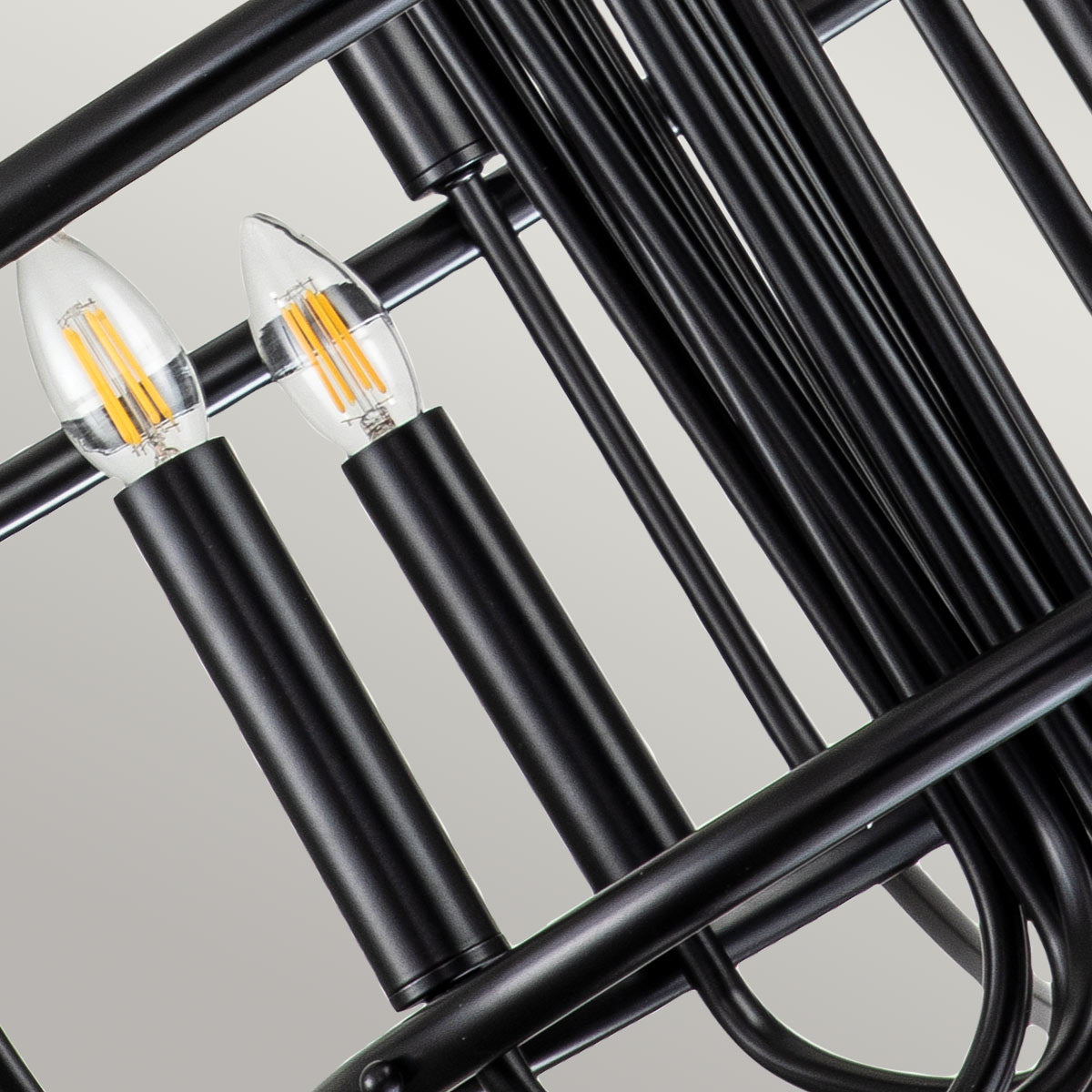Kichler Capitol Hill 12lt Chandelier Black