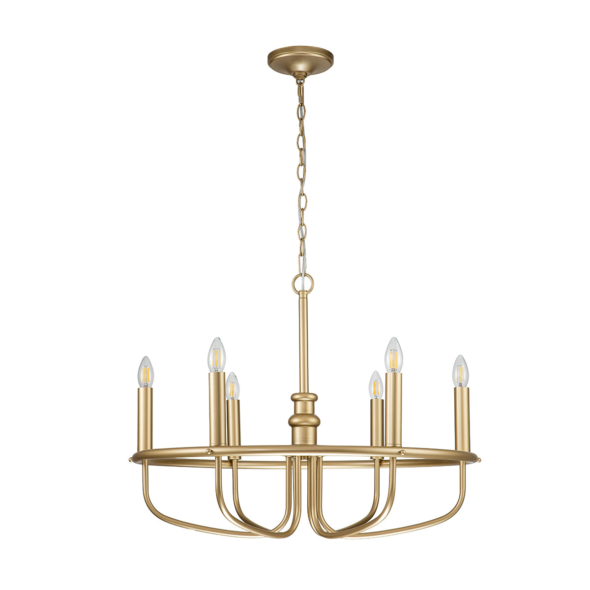 Kichler Capitol Hill 6lt Chandelier Brass