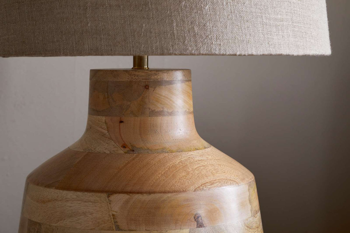 Nkuku Kayo Statement Table Lamp Mango Wood