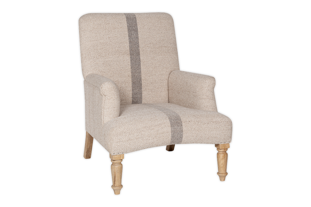 Nkuku Kallu Wool & Cotton Occasional Chair Natural