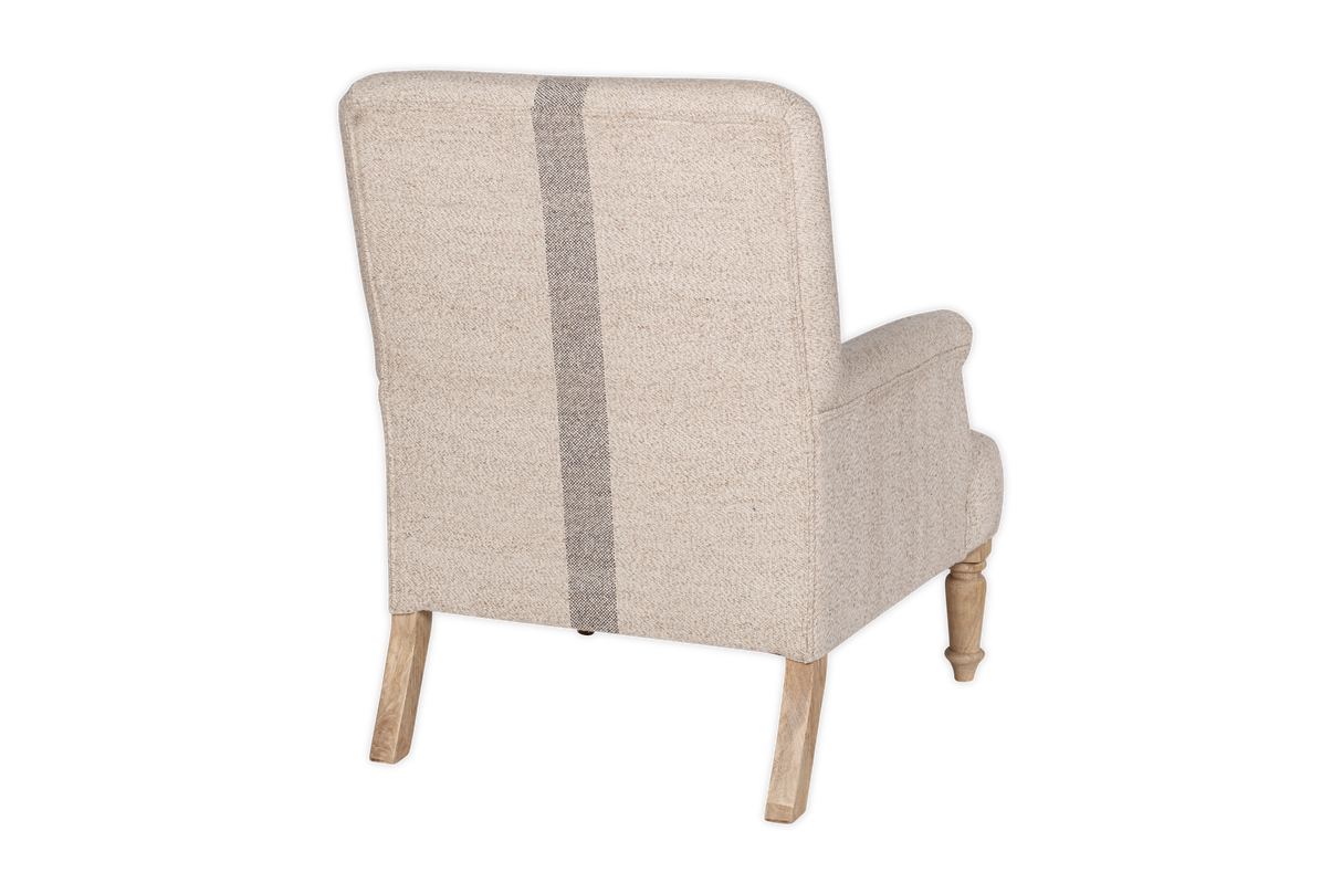 Nkuku Kallu Wool & Cotton Occasional Chair Natural