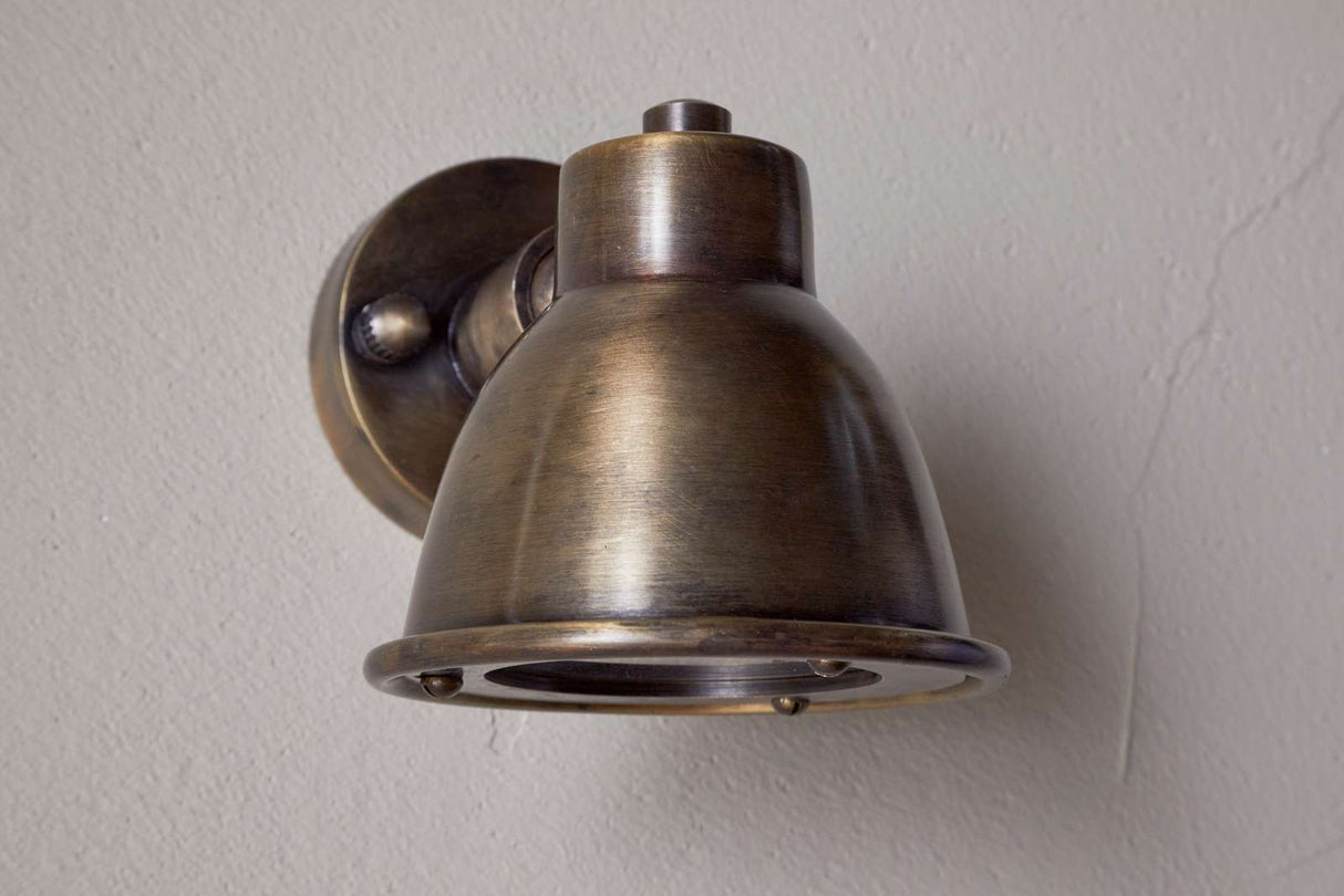 Nkuku Kasai Brass Spotlight Antique Brass